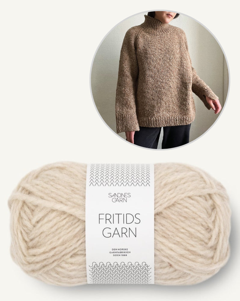 Novemberknits Rue Sweater mit Fritidsgarn von Sandnes Garn 12