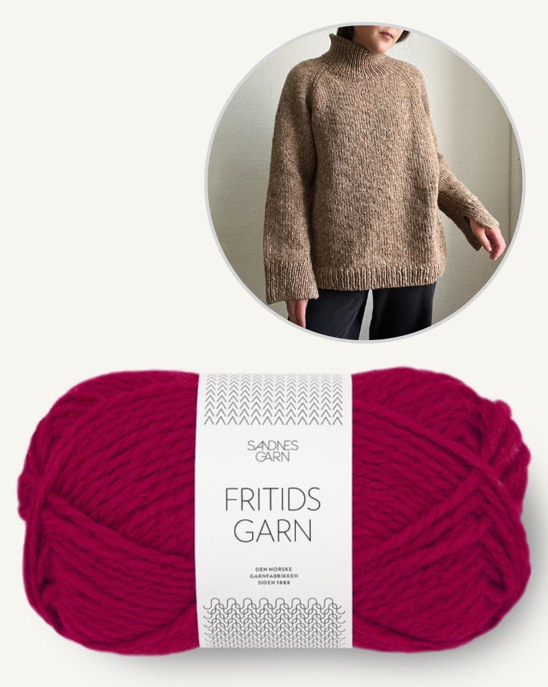 Novemberknits Rue Sweater mit Fritidsgarn von Sandnes Garn 15