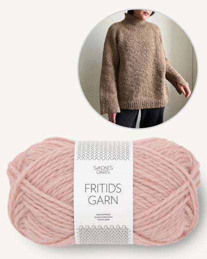 Novemberknits Rue Sweater mit Fritidsgarn von Sandnes Garn 14