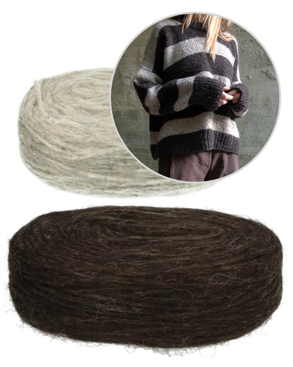 Sable Sweater | breite Streifen aus Plötulopi von Lopi Island