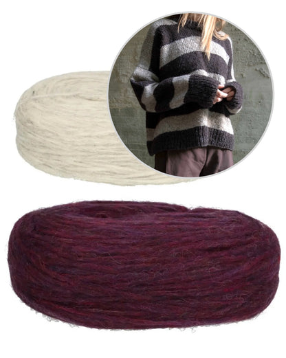 Sable Sweater | breite Streifen aus Plötulopi von Lopi Island