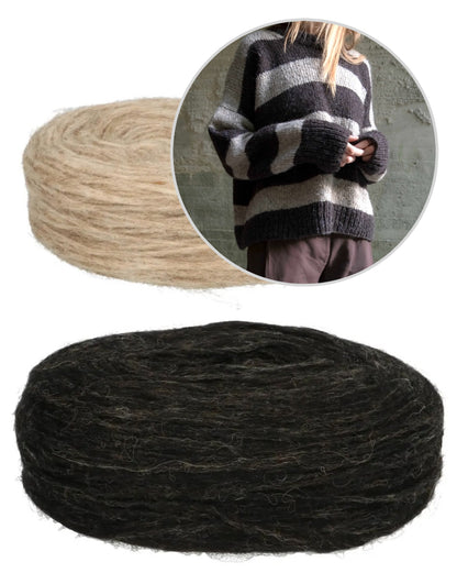 Sable Sweater | breite Streifen aus Plötulopi von Lopi Island