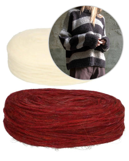 Sable Sweater | breite Streifen aus Plötulopi von Lopi Island