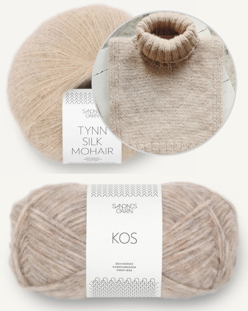 Saga Winter Neck von Novemberknits mit Kos und Tynn Silk Mohair von Sandnes Garn 10