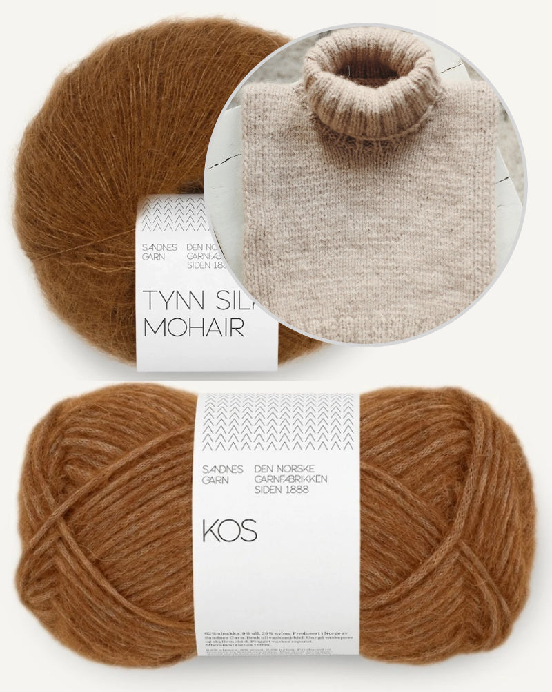 Saga Winter Neck von Novemberknits mit Kos und Tynn Silk Mohair von Sandnes Garn 9