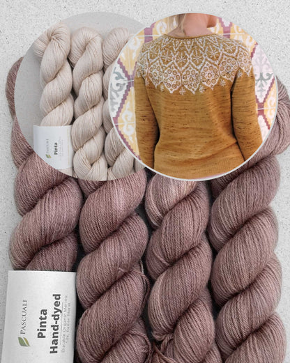 Sagittarii Sweater | romantisch feines Muster aus Pinta von Pascuali