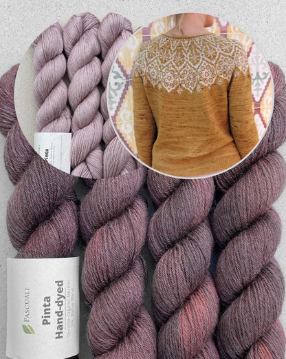Sagittarii Sweater | romantisch feines Muster aus Pinta von Pascuali