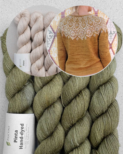 Sagittarii Sweater | romantisch feines Muster aus Pinta von Pascuali