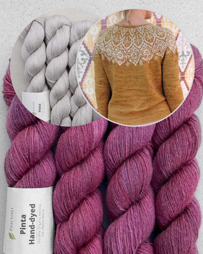 Sagittarii Sweater | romantisch feines Muster aus Pinta von Pascuali