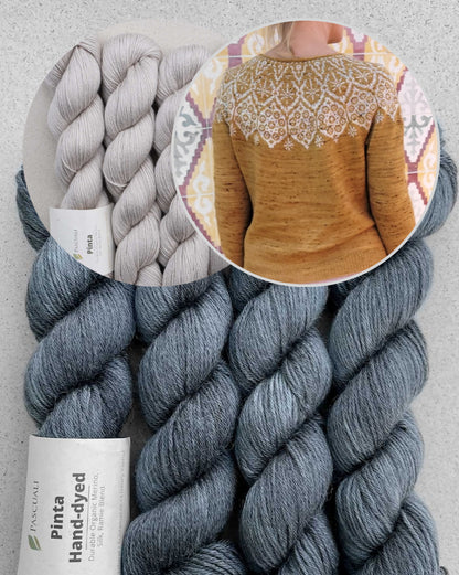 Sagittarii Sweater | romantisch feines Muster aus Pinta von Pascuali