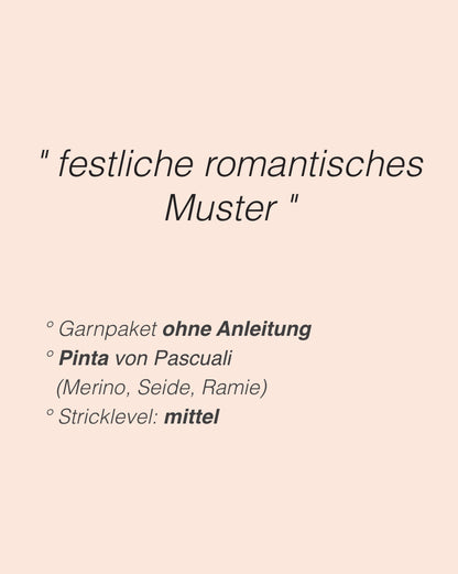 Sagittarii Sweater | romantisch feines Muster aus Pinta von Pascuali