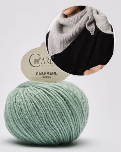 Sailor Scarf | zartes Tuch im Halbpatent mit Classic Cashmere von Cardiff