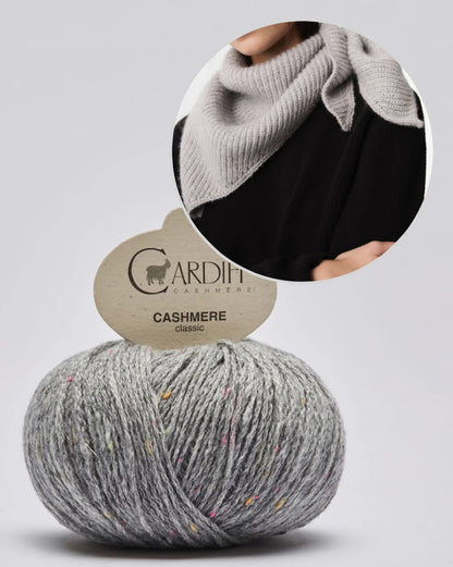 Sailor Scarf | zartes Tuch im Halbpatent mit Classic Cashmere von Cardiff