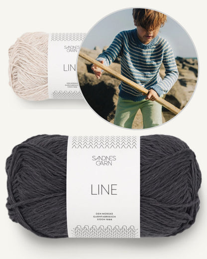 Sailor Pullover Kids | maritime Streifen aus Line von Sandnes Garn
