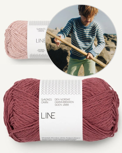 Sailor Pullover Kids | maritime Streifen aus Line von Sandnes Garn