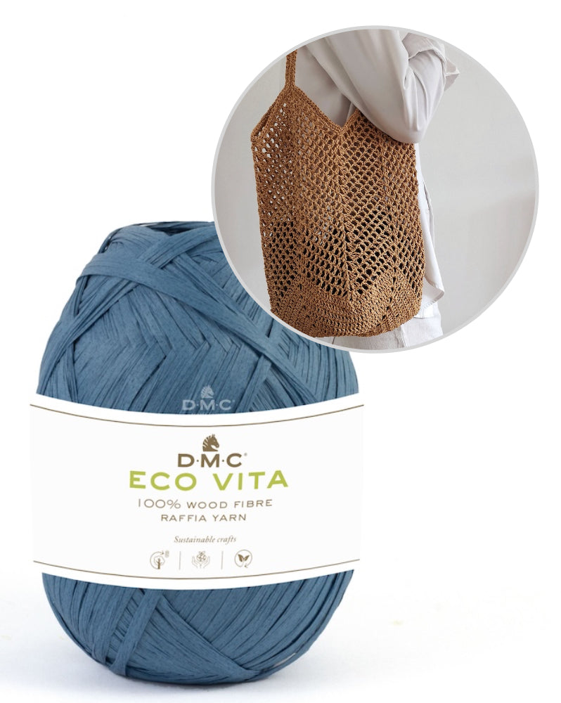 Palula-m Saladan Bag Häkelset mit Eco Vita Raffia von DMC 15