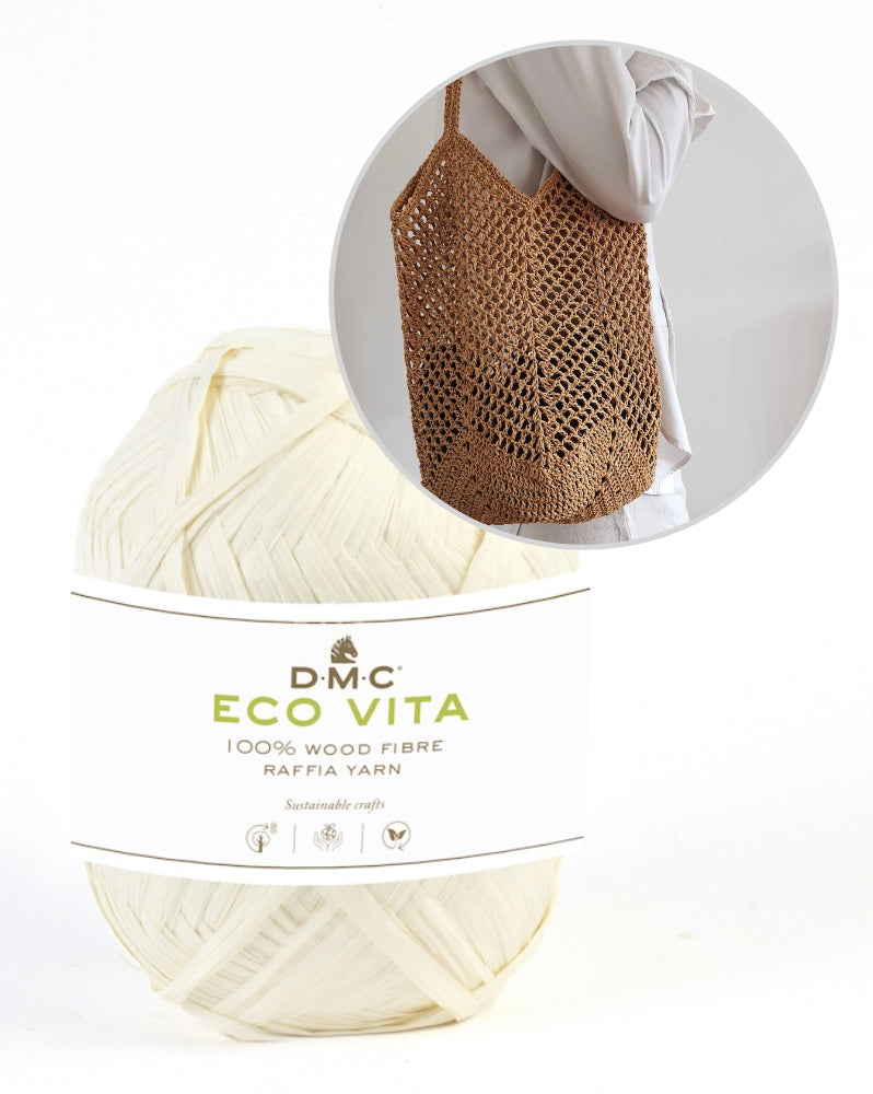 Palula-m Saladan Bag Häkelset mit Eco Vita Raffia von DMC 11