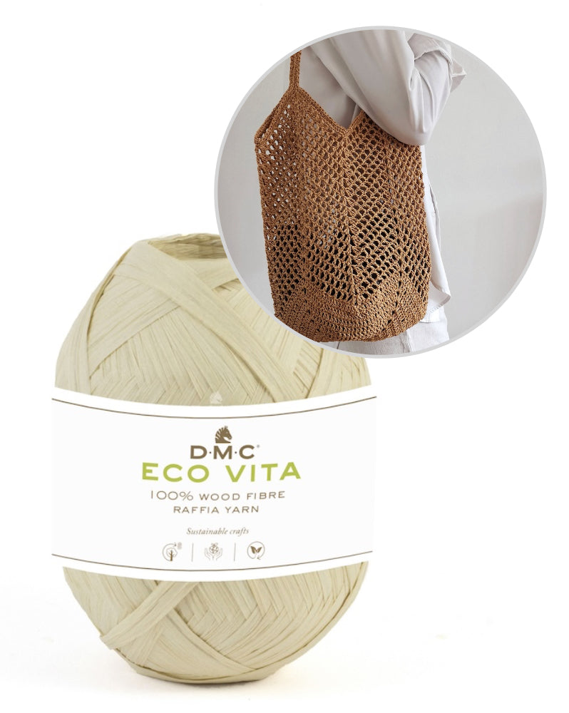 Palula-m Saladan Bag Häkelset mit Eco Vita Raffia von DMC 12