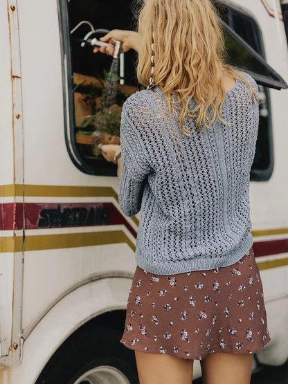 April Bluse | beachy Shirt aus Mandarin Petit von Sandnes Garn