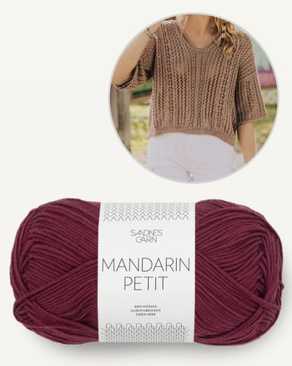 April Bluse | beachy Shirt aus Mandarin Petit von Sandnes Garn