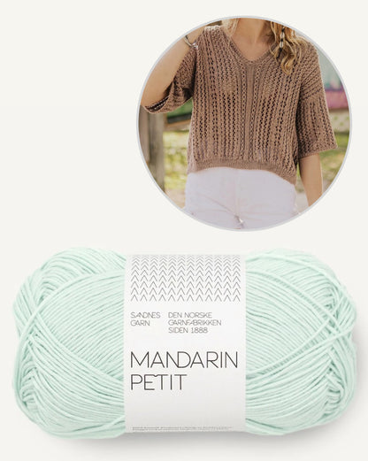 April Bluse | beachy Shirt aus Mandarin Petit von Sandnes Garn