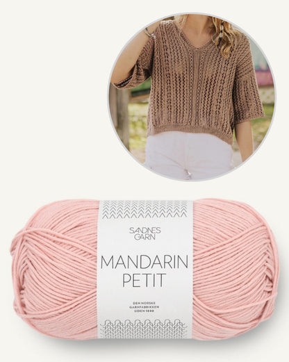 April Bluse | beachy Shirt aus Mandarin Petit von Sandnes Garn