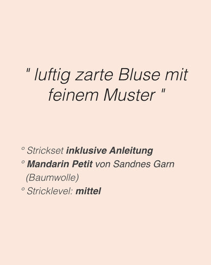 April Bluse | beachy Shirt aus Mandarin Petit von Sandnes Garn