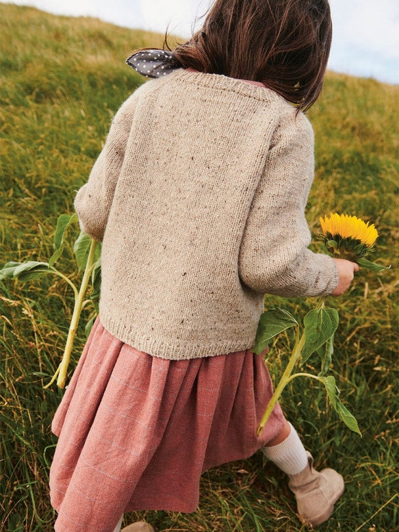 Sandnes 2309, Debutant Kinder, Tweed Recycled, Farbe beige, 4