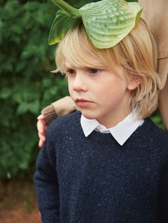Sandnes, Magazin 2312, Tweed Recycled, Debutant Sweater Kids, Farbe: navy 3