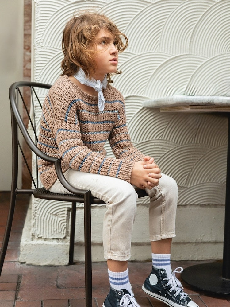 Sandnes Kollektion 2405 Sebbe Sweater Junior mit Line und Mandarin Petit 13
