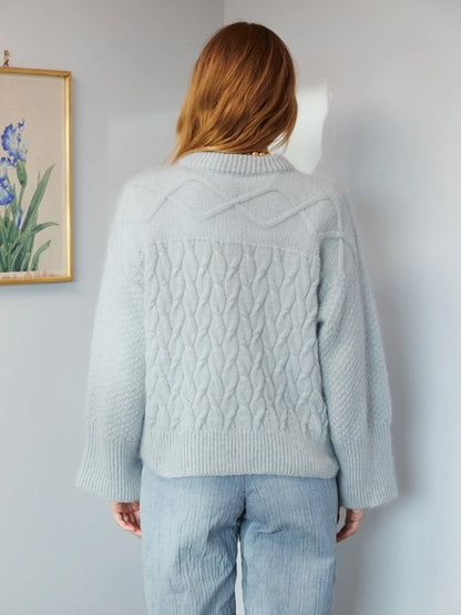 Heather Sweater Cable Edition aus Tynn Silk Mohair und Tynn Peer Gynt  Kollektion 2409 DIY 4