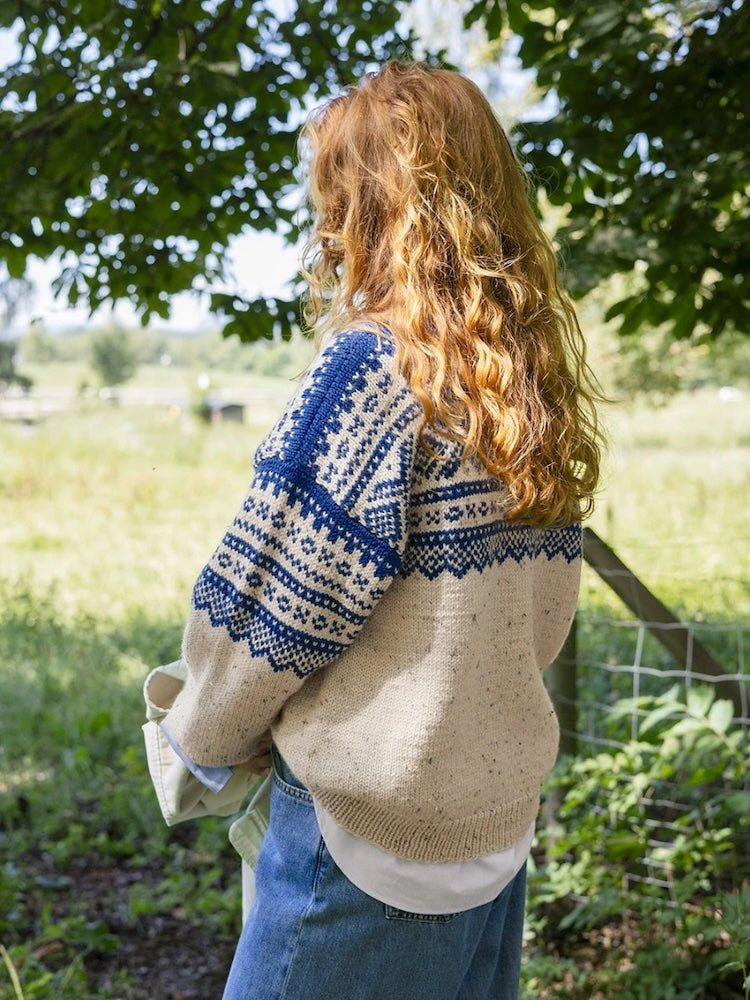 Pull femme Marius Ensemble à tricoter avec instructions imprimées 2410 Norske Ikoner