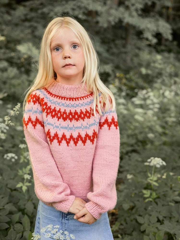 Sandnes Kollektion 2411 Polar Light Kinderpullover mit Alpakka Ull von Sandnes Garn 3