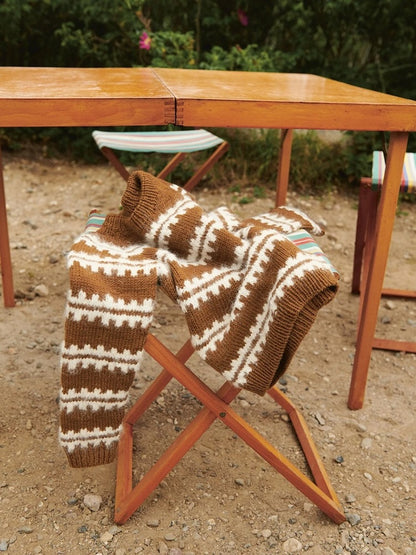 Ridge Sweater Sandnes 2506 | flauschige Musterstreifen aus Double Sunday und Borstet Alpakka
