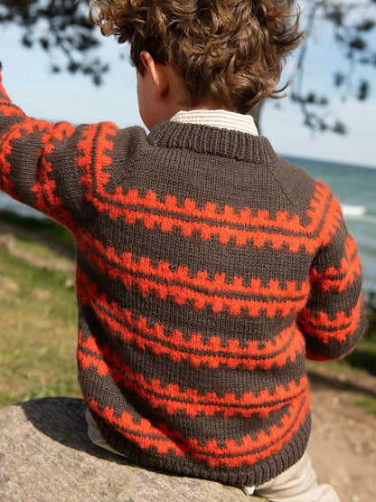 Ridge Sweater Sandnes 2506 | flauschige Musterstreifen aus Double Sunday und Borstet Alpakka