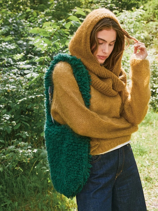 Boho Bag | gehäkelte aus Borstet Alpakka von Sandnes Garn 2507 - DIY