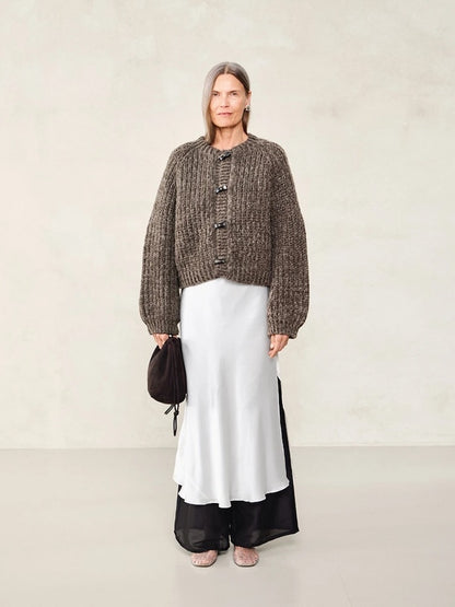 Chunky Jacket | fluffiges Halbpatent aus Fritidsgarn und Kos - DIY 2507