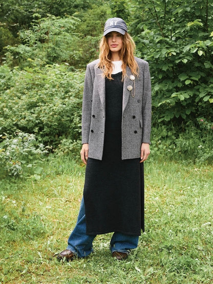 Emerson Dress | Trägerkleid mit Alpakka Silke und Alpakka Folgetrad von Sandnes 2507