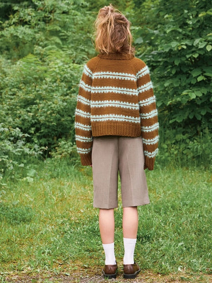 Ridge Sweater | flauschiges Muster mit Peer Gynt und Ballerina Chunky Mohair - DIY 2507