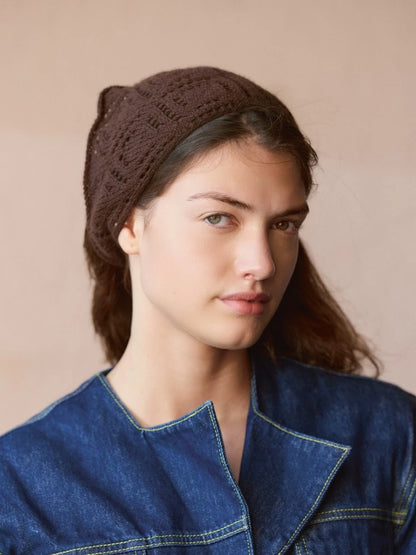 Agnes Head Scarf | mit I-Cord Bändern aus Cashmere von Sandnes Garn