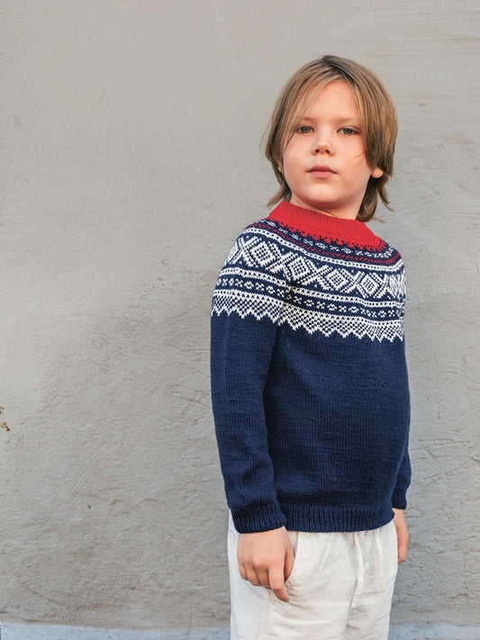 Marius Genser Junior - kuschelweich | klassisches Muster aus Babyull Lanett von Sandnes Garn