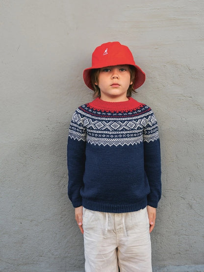Marius Genser Junior - kuschelweich | klassisches Muster aus Babyull Lanett von Sandnes Garn
