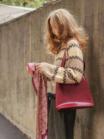 Astrid Damegenser | feine Rankenstreifen aus Sunday und Tynn Silk Moahir von Sandnes Garn