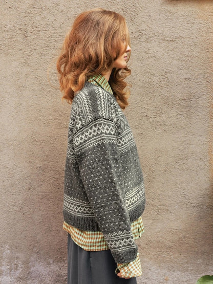 Setesdal Cardigan | klassisches Muster aus Peer Gynt von Sandnes Garn