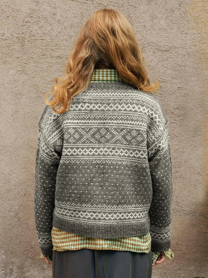 Setesdal Cardigan | klassisches Muster aus Peer Gynt von Sandnes Garn