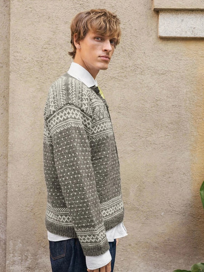 Setesdal Männerjacke | ikonisches Muster aus Peer Gynt von Sandnes Garn