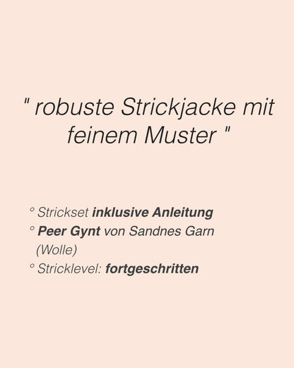 Setesdal Männerjacke | ikonisches Muster aus Peer Gynt von Sandnes Garn