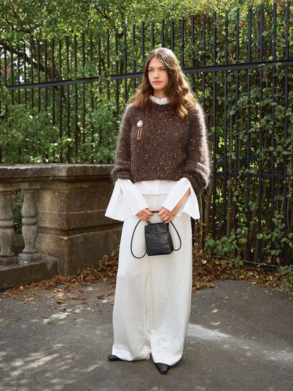 Rookie Sweater | für festliche Glitzermomente aus Paljett und Ballerina Chunky Mohair von Sandnes Garn