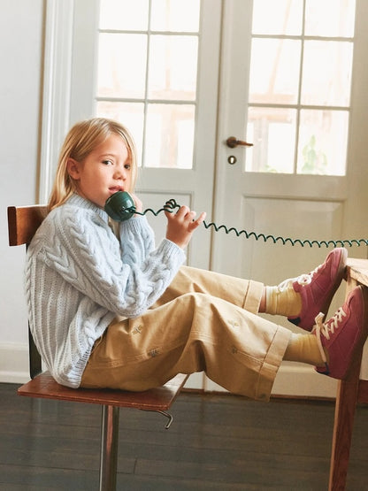 Nilo Sweater Kids | zeitloses Zopfmuster aus Double Sunday von Sandnes Garn