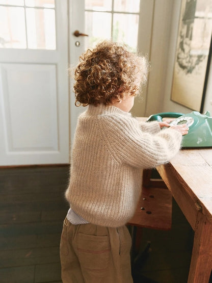 Tia Zipper Jacket Kids | Halbpatentjacke für jeden Tag aus Sunday und Tynn Silk Mohair von Sandnes